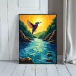 BRD bluebird sunset river 065