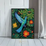 BRD bluebird tropical flowers 066