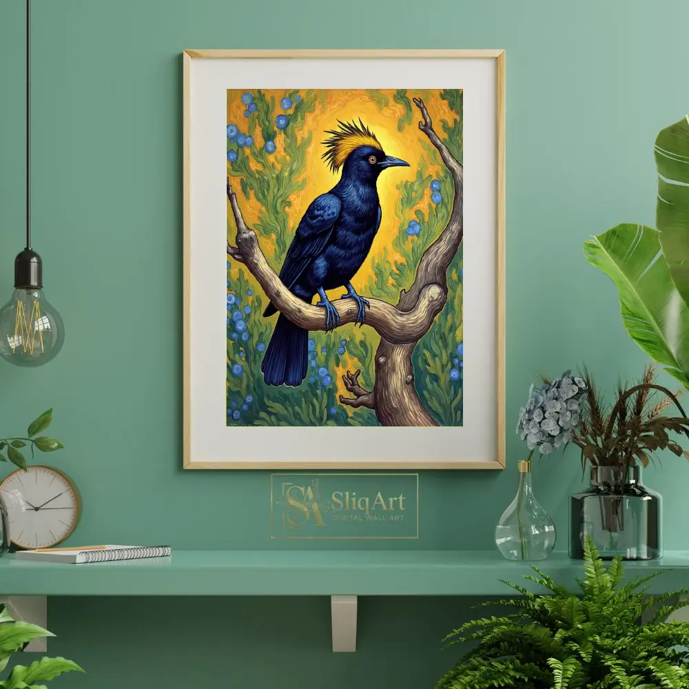 BRD-bluejay-perched-on-tree-branch-067-06 BRD bluejay perched on tree branch 067