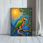 BRD colorful parrot art 106