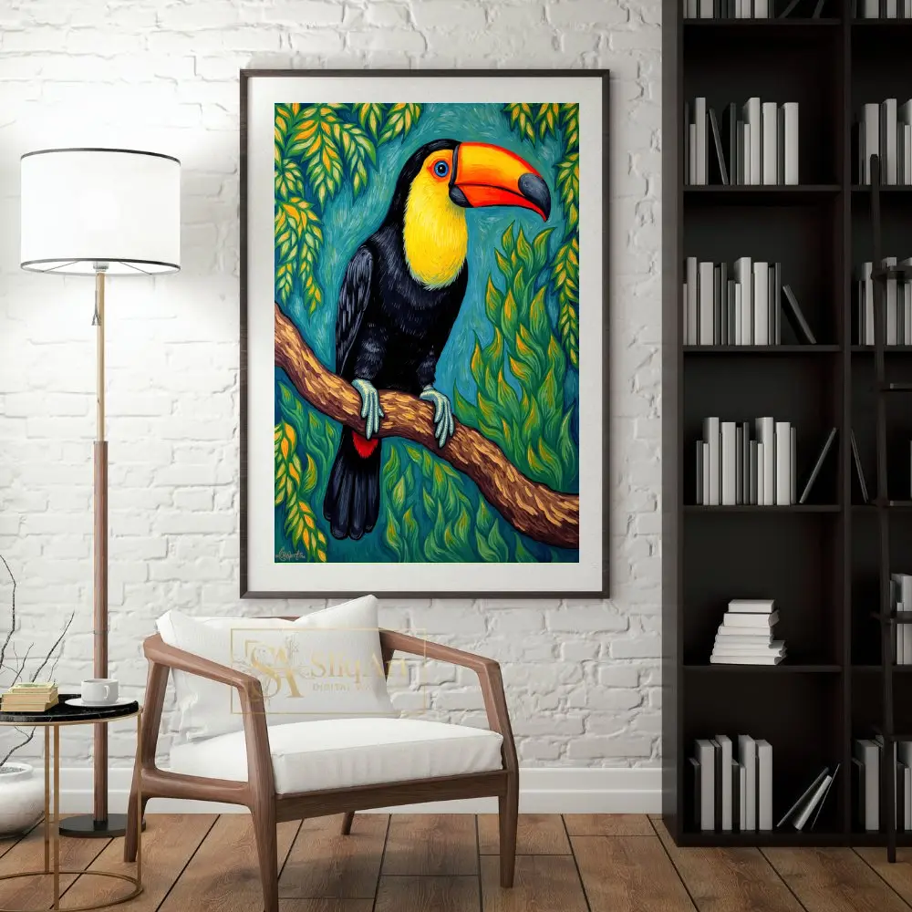 BRD-colorful-toucan-perched-on-branch-123-04 BRD colorful toucan perched on branch 123