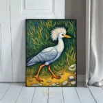 BRD crane on ground next to grass 126