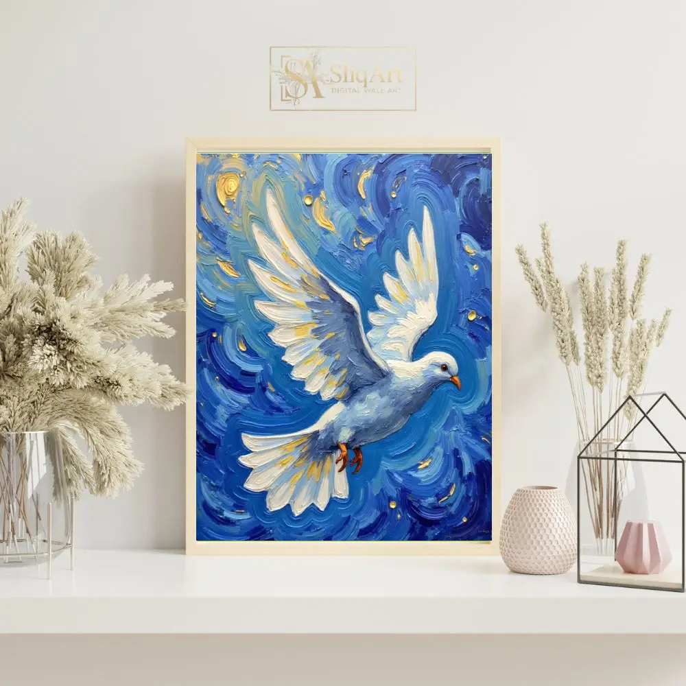 BRD-dove-in-flight-against-blue-background-137-07 BRD dove in flight against blue background 137