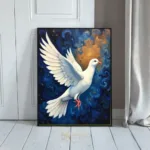 BRD dove in flight stellar background 139