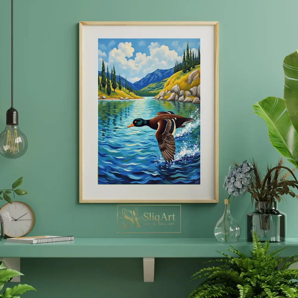 BRD-duck-in-flight-near-water-142-06 BRD duck in flight near water 142