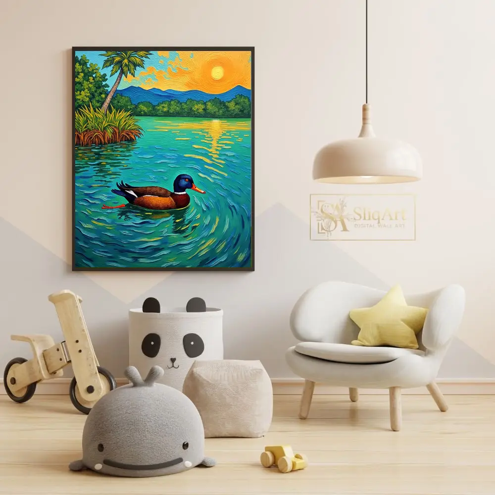 BRD-duck-sunset-river-145-05 BRD duck sunset river 145