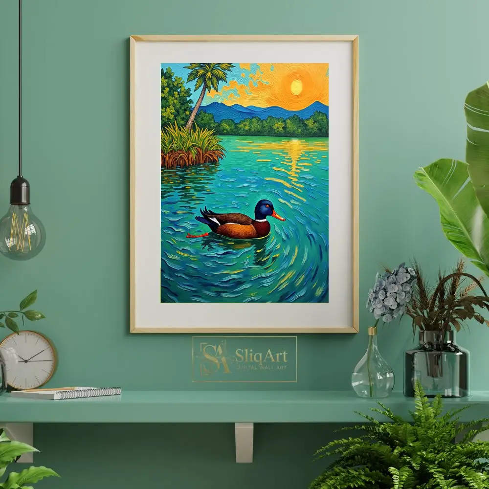 BRD-duck-sunset-river-145-06 BRD duck sunset river 145