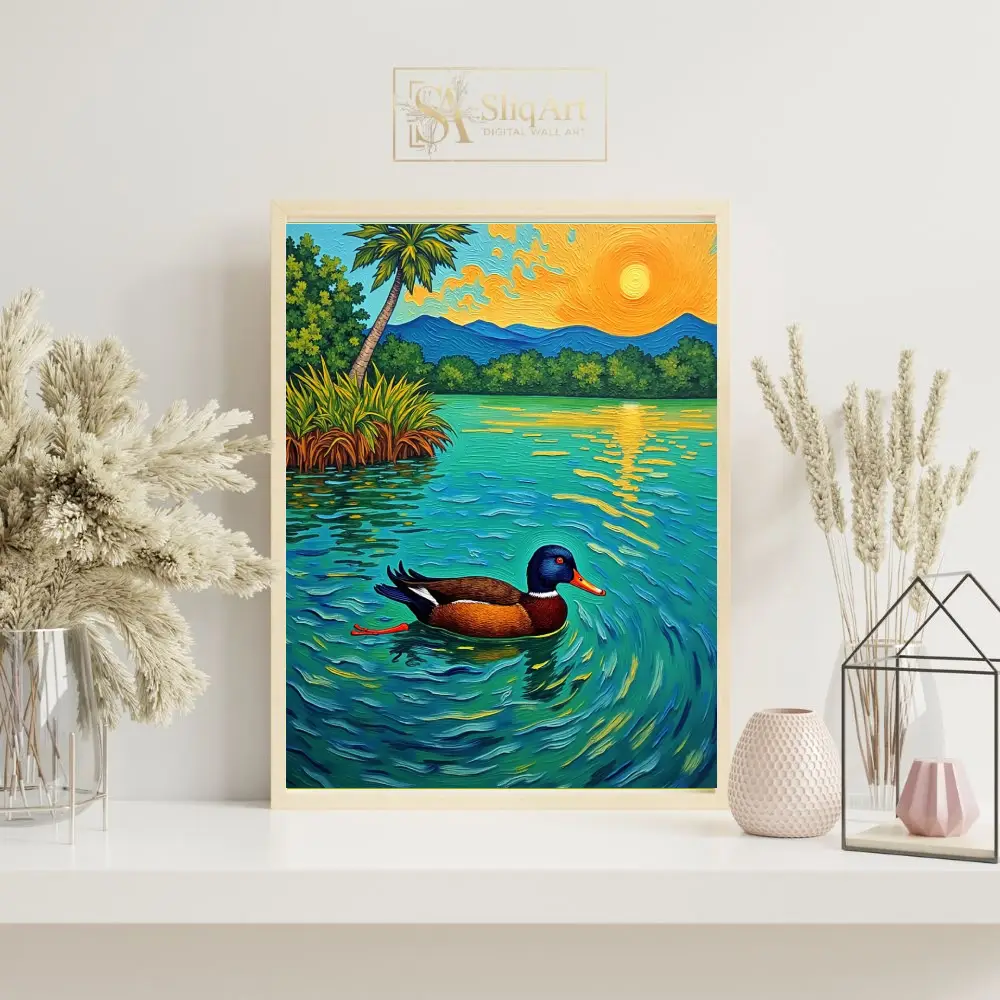 BRD-duck-sunset-river-145-07 BRD duck sunset river 145