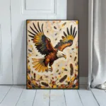 BRD eagle art on wall 149