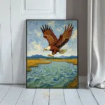 BRD eagle flight over wilderness 155