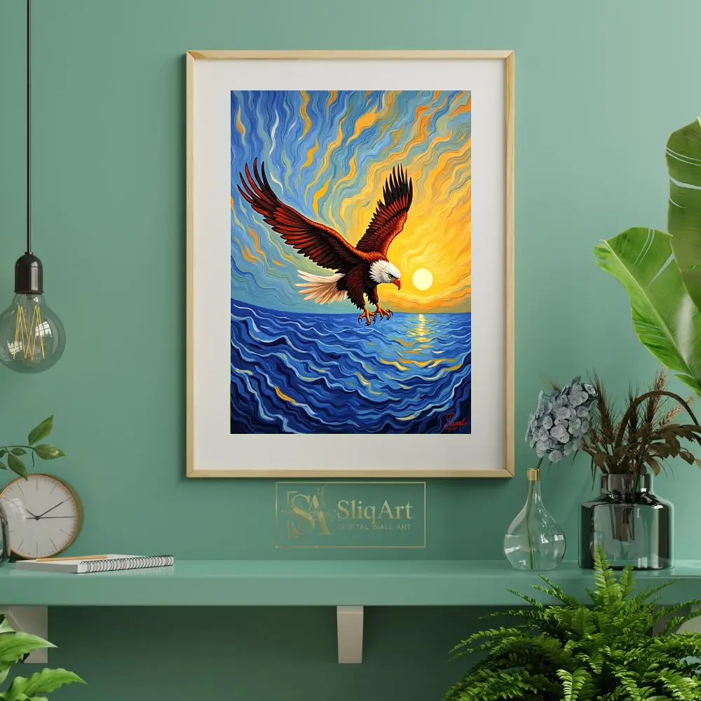 BRD-eagle-flying-at-sunset-156-06 BRD eagle flying at sunset 156