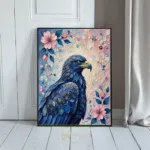 BRD eagle on floral background 166