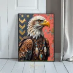 BRD eagle portrait with a necklace 169