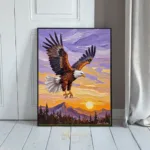 BRD eagle soaring through the sky 174