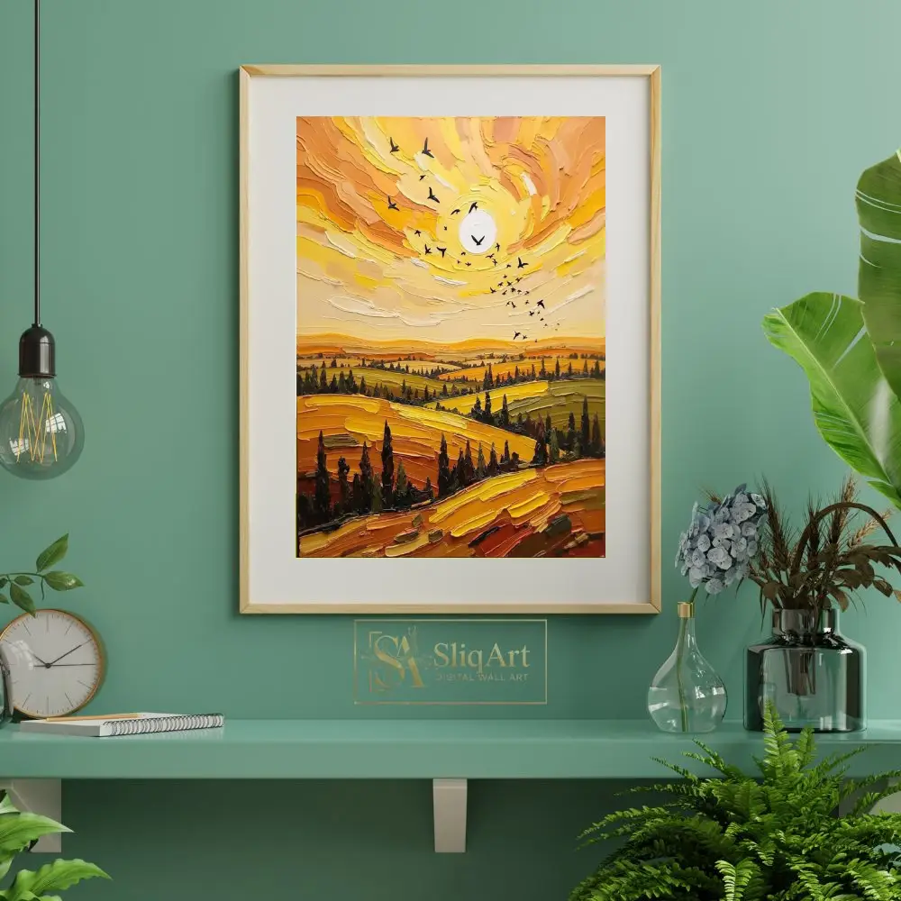 BRD-flocking-during-sunset-rural-scenery-034-06 BRD flocking during sunset rural scenery 034