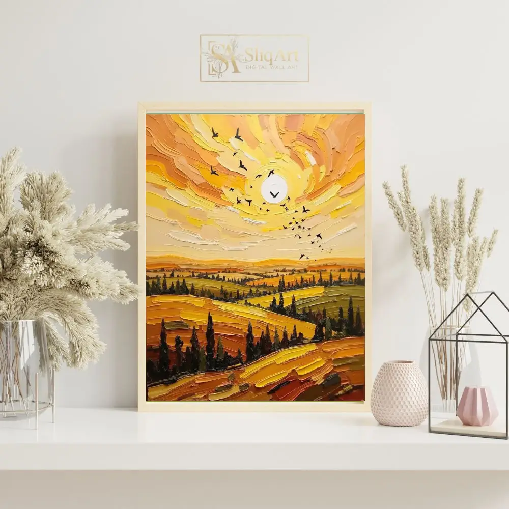 BRD-flocking-during-sunset-rural-scenery-034-07 BRD flocking during sunset rural scenery 034