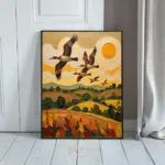 BRD flying over a farm 035