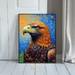 BRD golden eagle on blue background 197