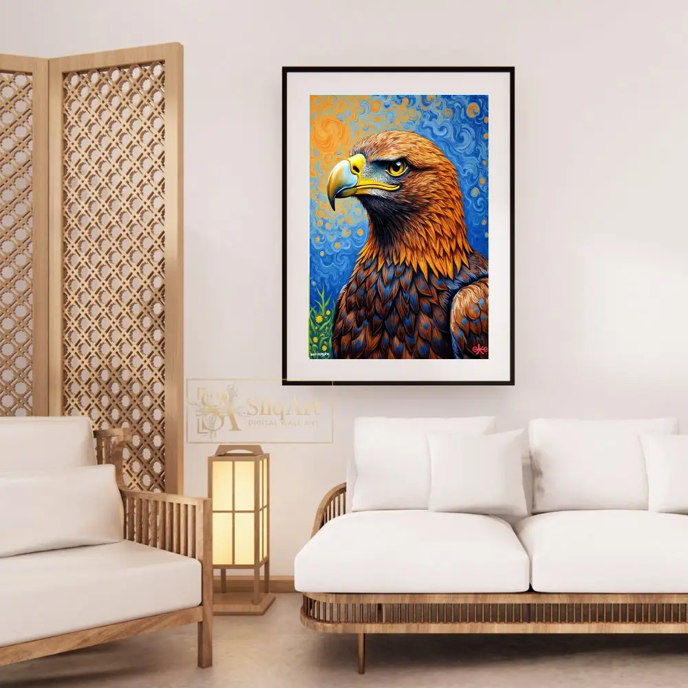 BRD-golden-eagle-on-blue-background-197-03 BRD golden eagle on blue background 197