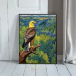 BRD golden eagle perched on tree branch 199