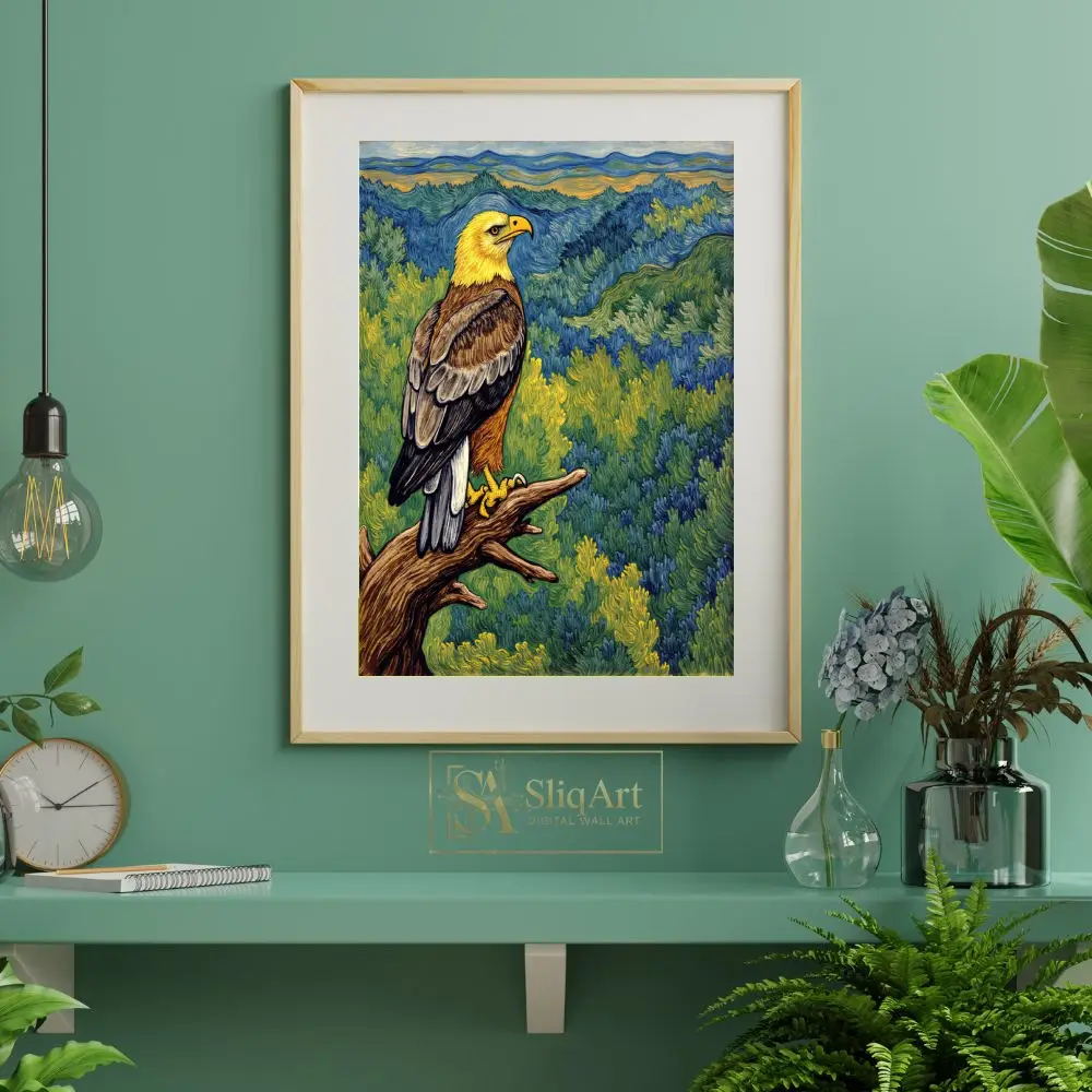 BRD-golden-eagle-perched-on-tree-branch-199-06 BRD golden eagle perched on tree branch 199