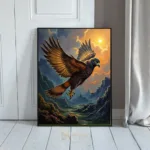 BRD golden eagle soaring through the sky 202