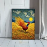 BRD golden rooster in field 203