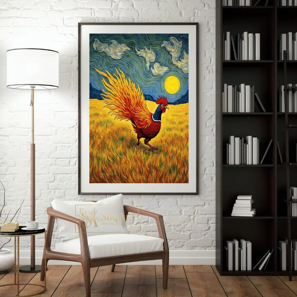 BRD-golden-rooster-in-field-203-04 BRD golden rooster in field 203