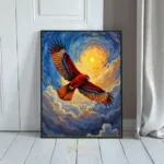 BRD hawk in flight painting 206