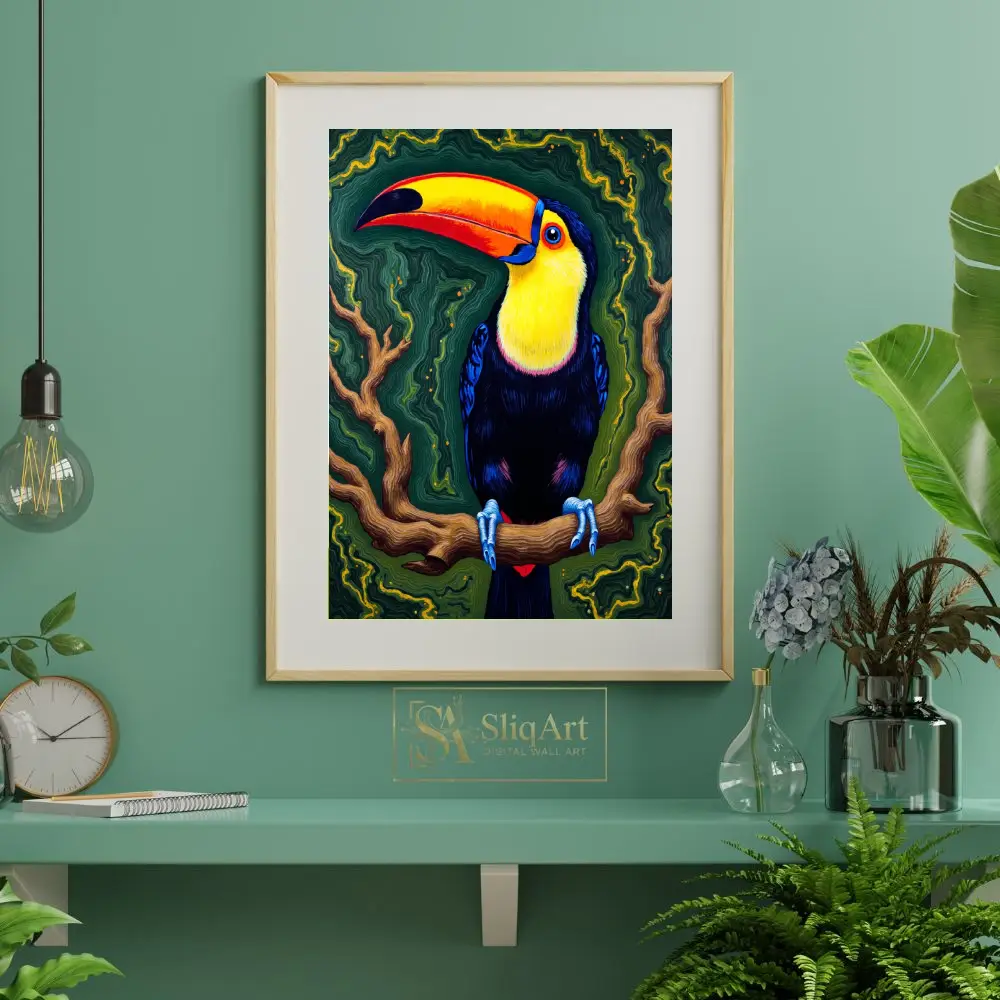 BRD-kebab-macaw-perched-on-tree-branch-215-06 BRD kebab macaw perched on tree branch 215