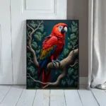 BRD macaw parrot sitting on a branch 221