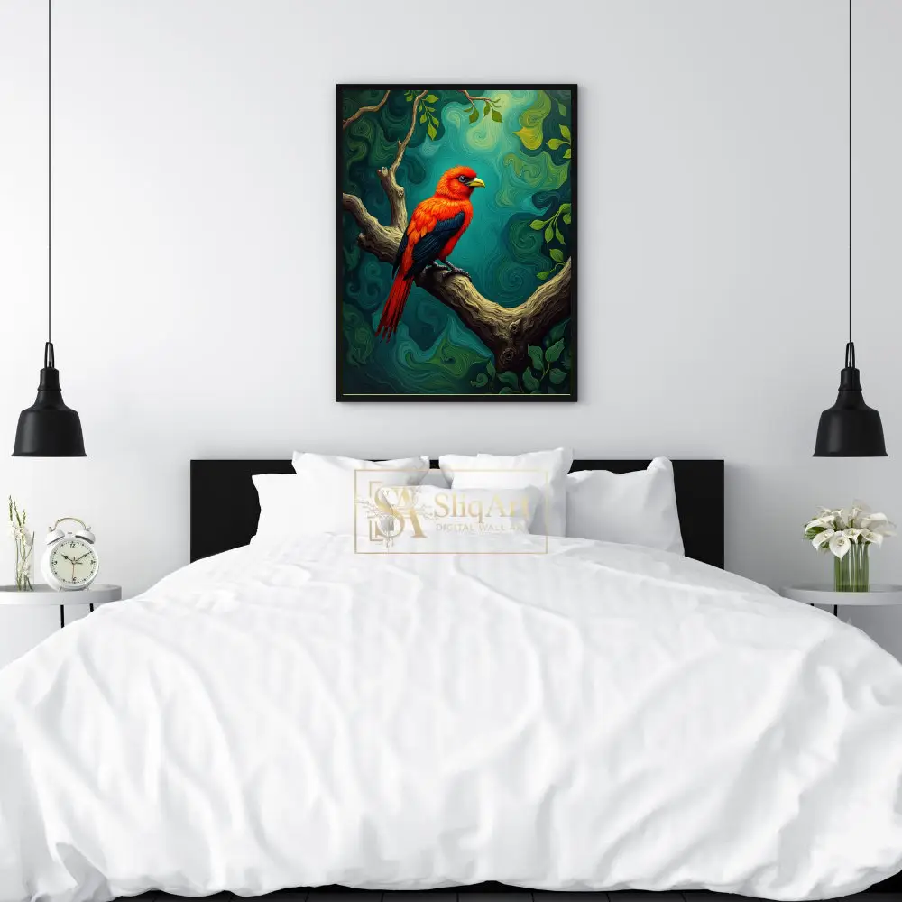 BRD-macaw-perched-on-a-branch-222-02 BRD macaw perched on a branch 222