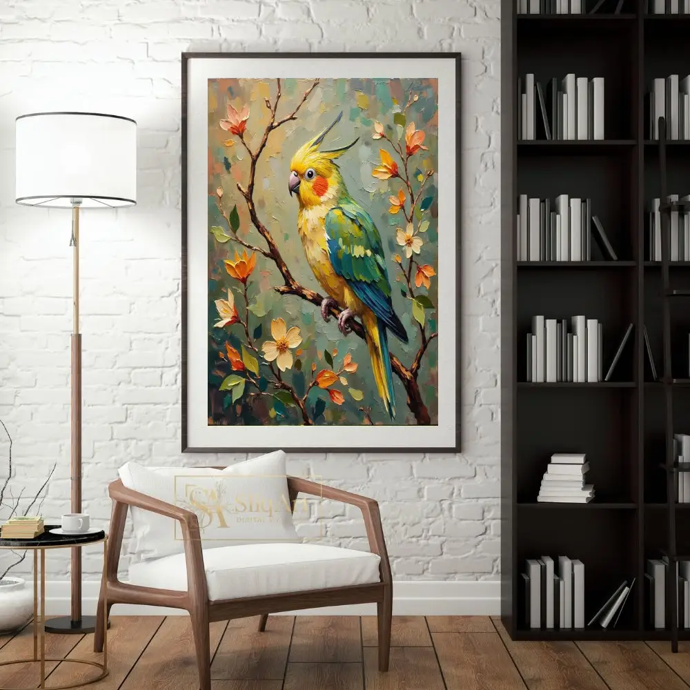 BRD-macaw-perched-on-branch-219-04 BRD macaw perched on branch 219