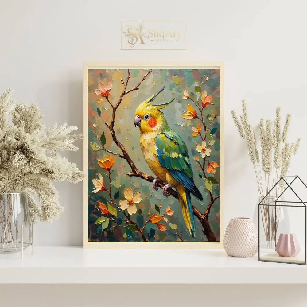 BRD-macaw-perched-on-branch-219-07 BRD macaw perched on branch 219