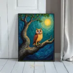 BRD owl in tree at night 229