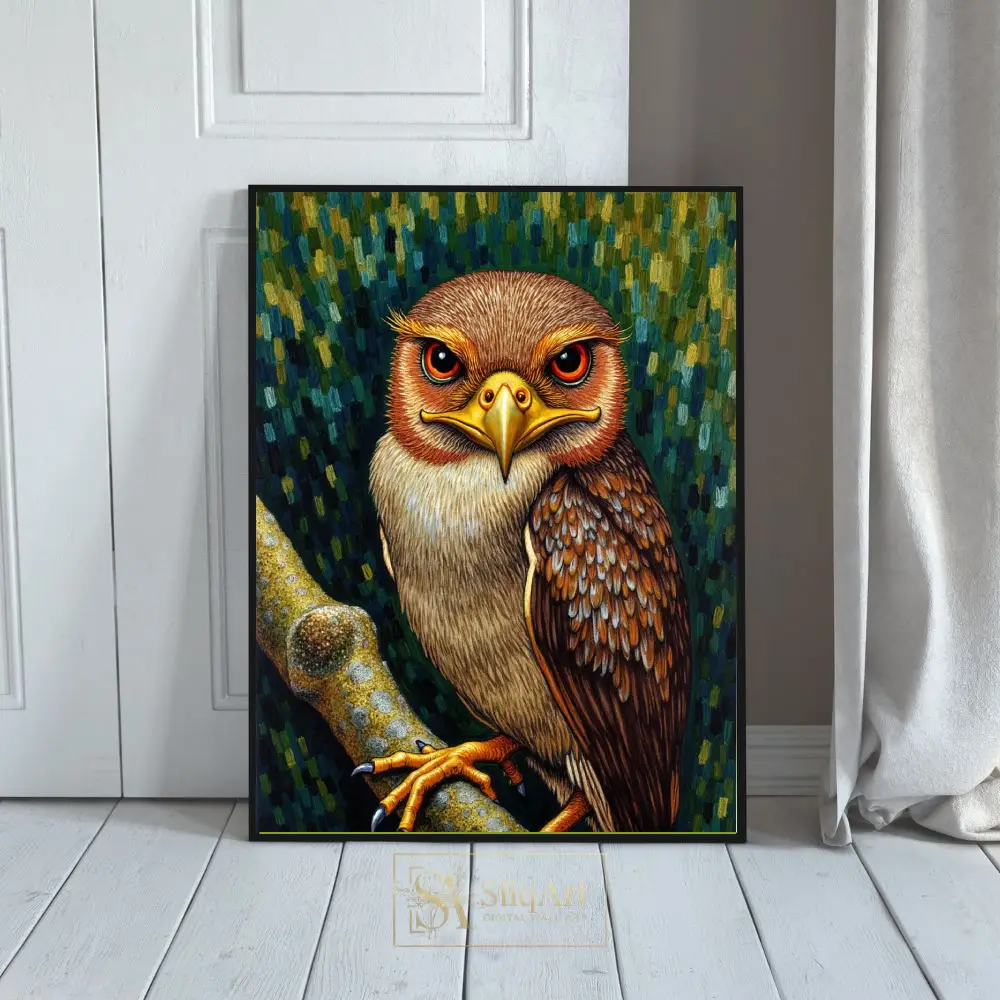 Majestic Owl Guardian - Textured Wildlife Wall Art