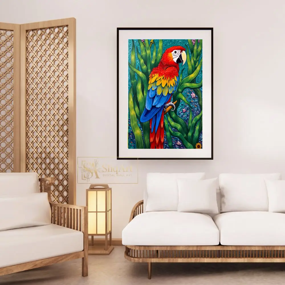 BRD-parrot-in-a-seaweed-forest-248-03 BRD parrot in a seaweed forest 248