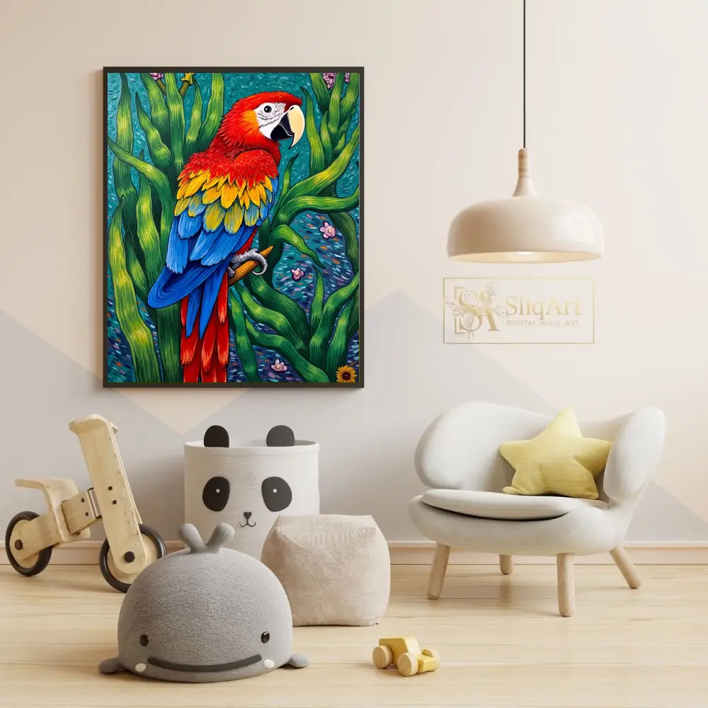 BRD-parrot-in-a-seaweed-forest-248-05 BRD parrot in a seaweed forest 248