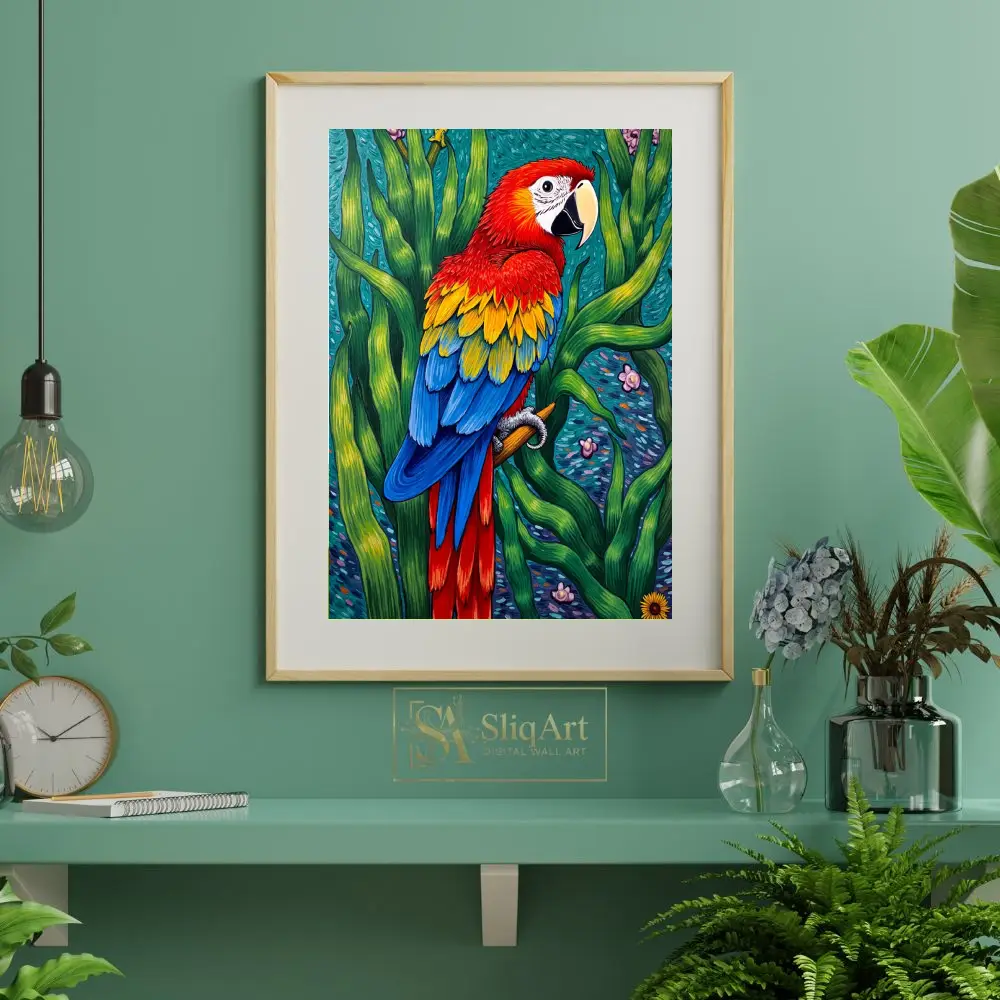 BRD-parrot-in-a-seaweed-forest-248-06 BRD parrot in a seaweed forest 248