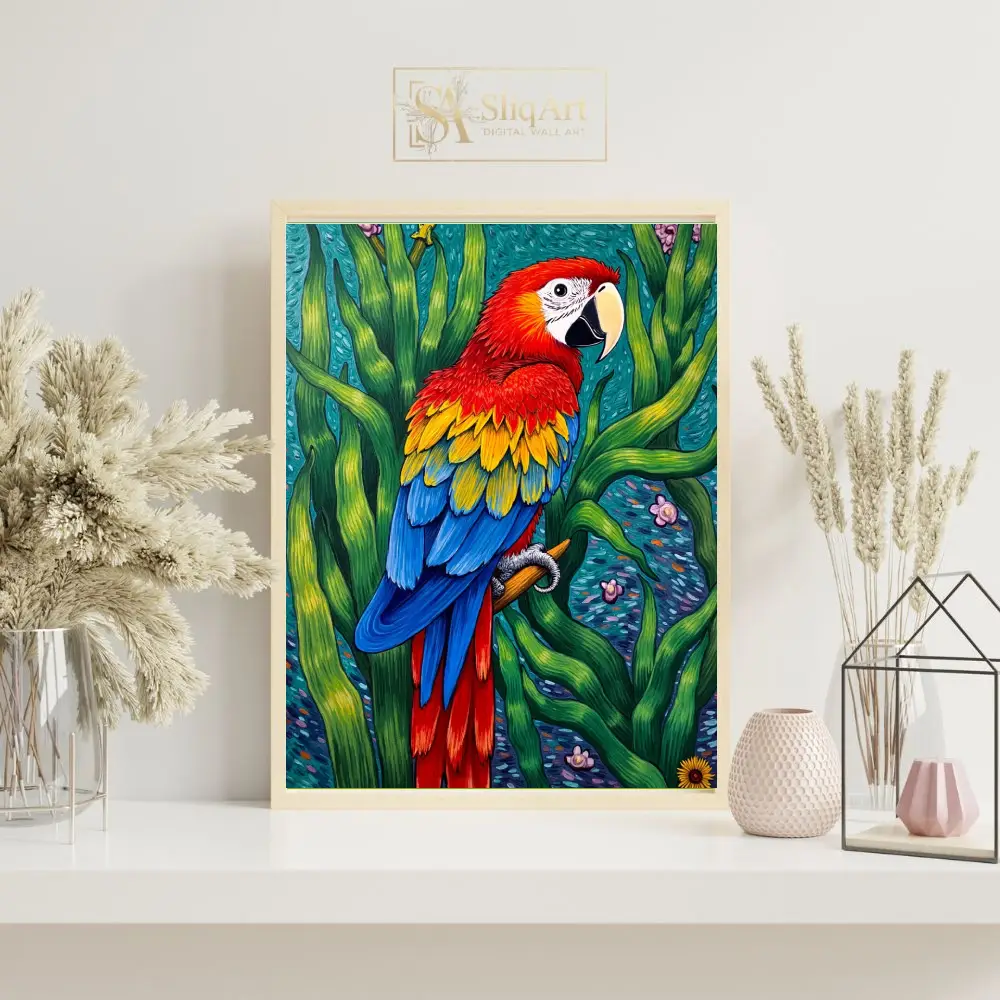 BRD-parrot-in-a-seaweed-forest-248-07 BRD parrot in a seaweed forest 248