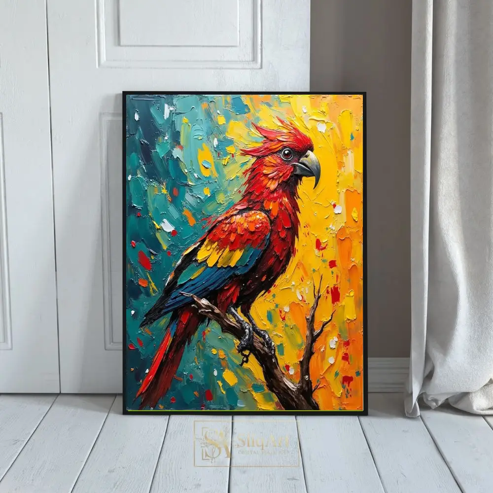 BRD-parrot-on-a-branch-1-255-01 BRD parrot on a branch 1 255