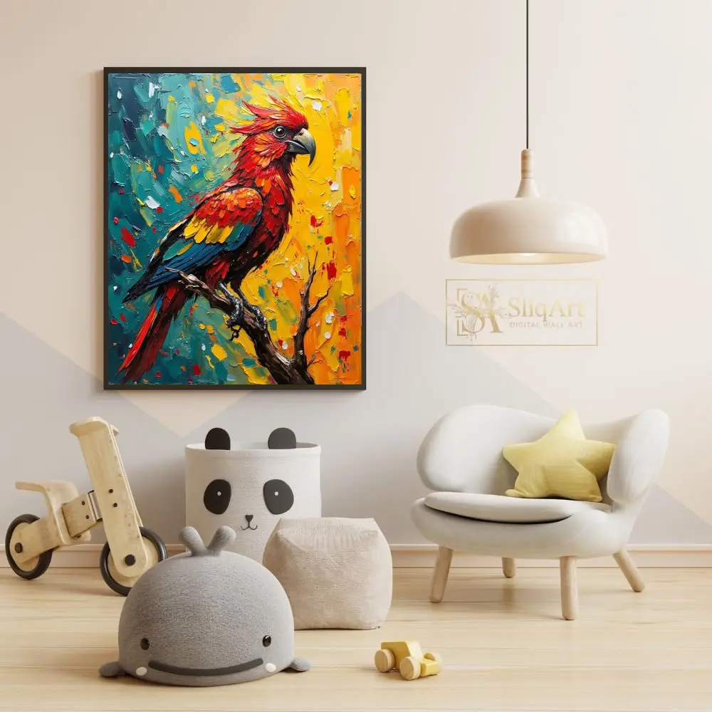 BRD-parrot-on-a-branch-1-255-05 BRD parrot on a branch 1 255