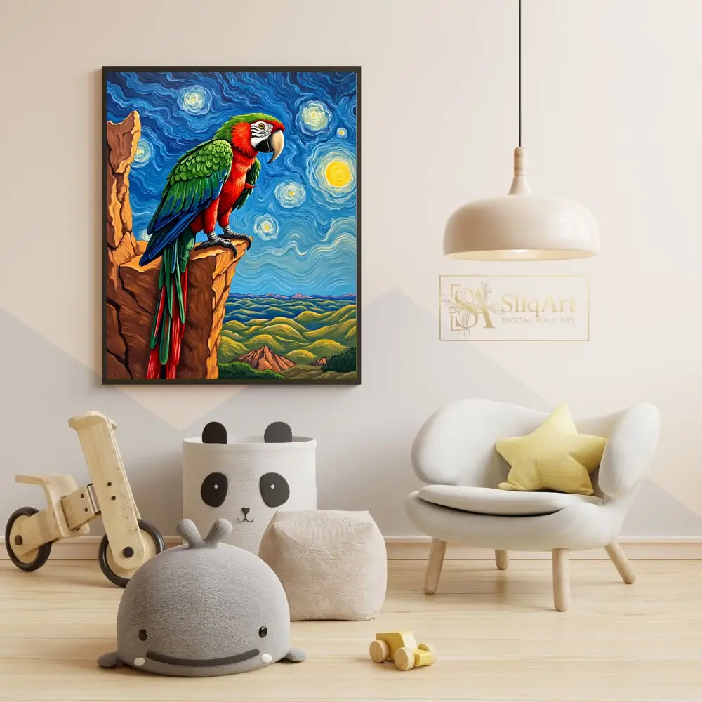 BRD-parrot-on-a-rock-257-05 BRD parrot on a rock 257