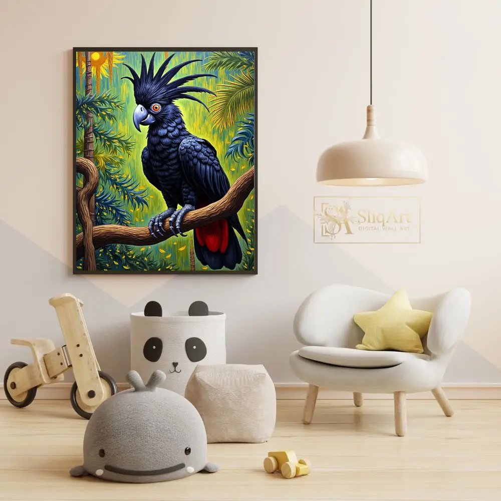 BRD-parrot-perched-branch-1-274-05 BRD parrot perched branch 1 274