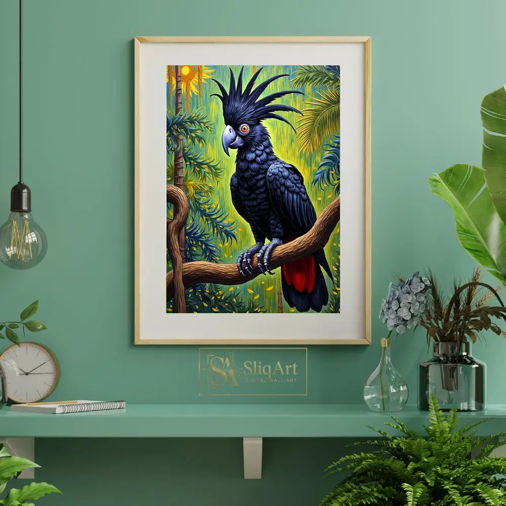 BRD-parrot-perched-branch-1-274-06 BRD parrot perched branch 1 274