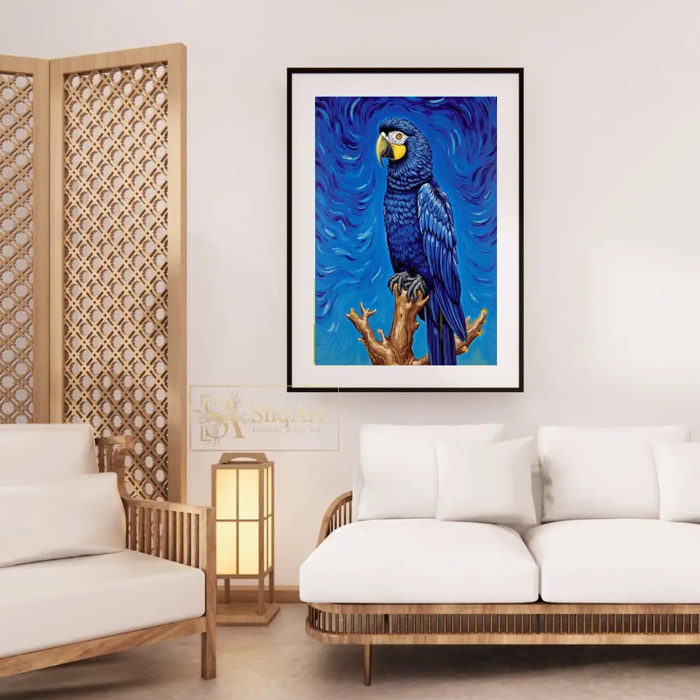 BRD-parrot-perched-on-branch-1-278-03 BRD parrot perched on branch 1 278