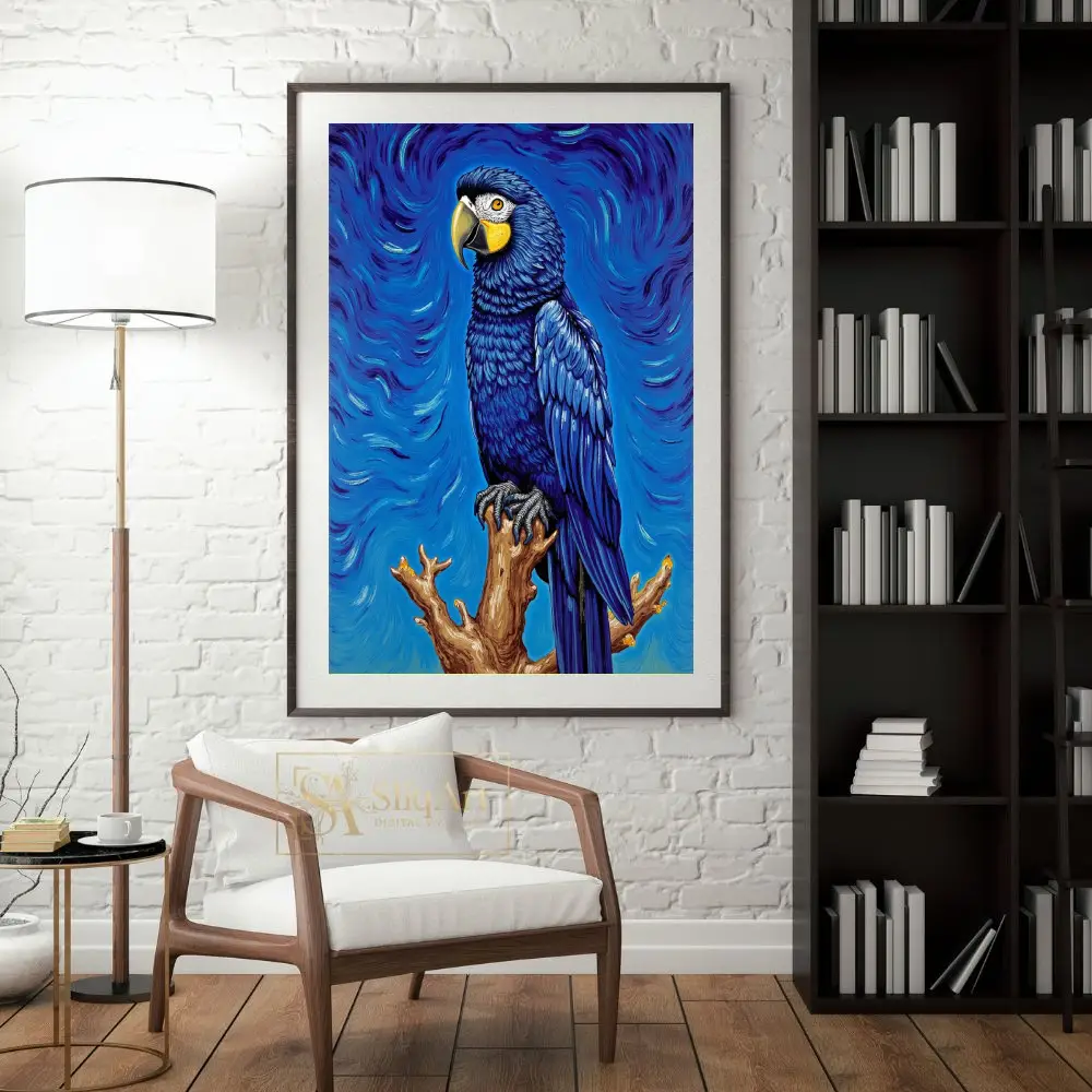 BRD-parrot-perched-on-branch-1-278-04 BRD parrot perched on branch 1 278