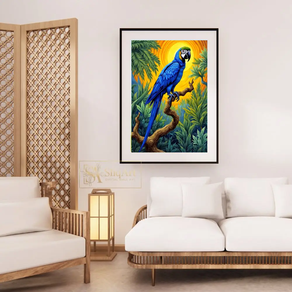 BRD-parrot-perched-on-branch-3-280-03 BRD parrot perched on branch 3 280