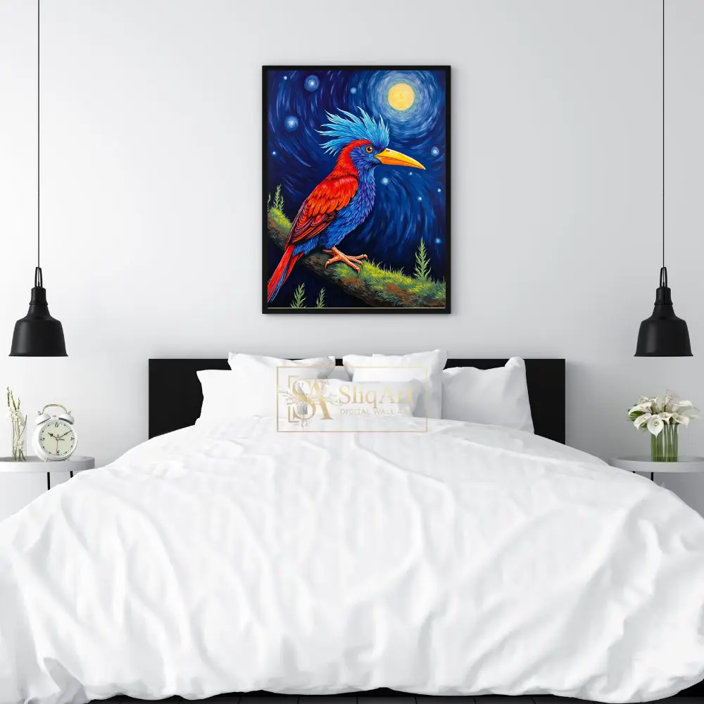 BRD-parrot-perched-on-branch-7-284-02 BRD parrot perched on branch 7 284