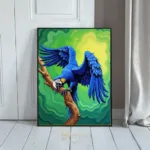 BRD parrot perched on tree branch 1 288